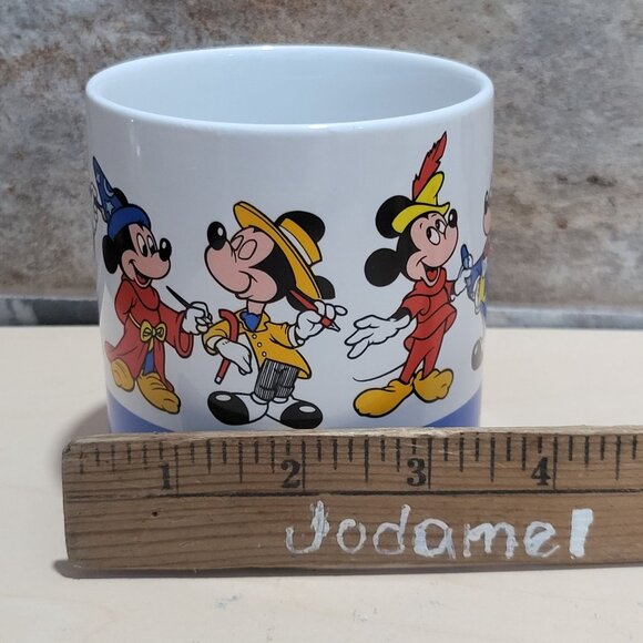 Vintage Mickey Mouse Coffee Mug Applause Mickey Mouse Through The Ages 1928-1990 - Picture 9 of 9